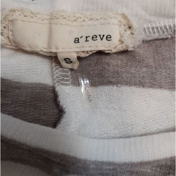 A'reve striped + lace train top - Picture 4 of 4